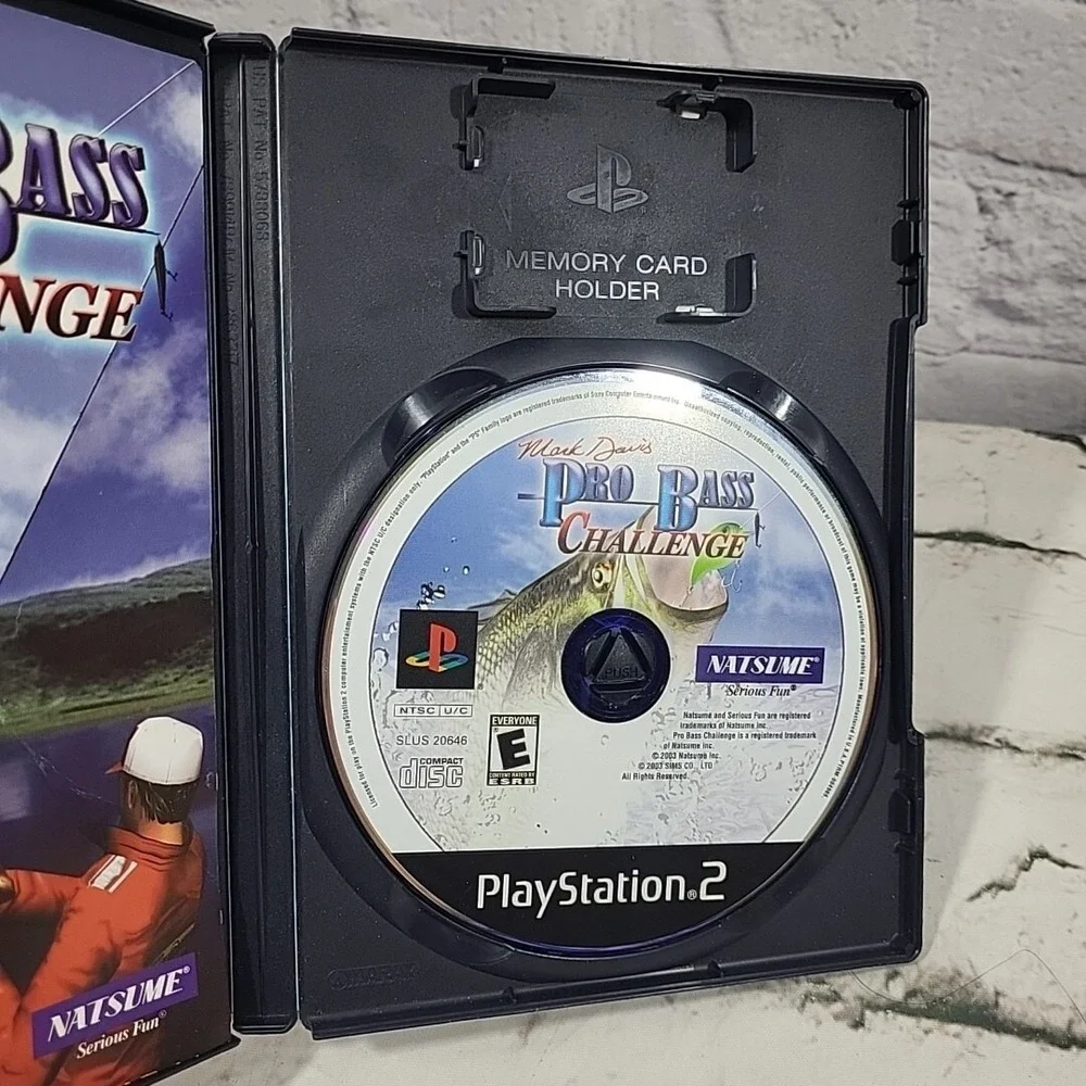 Playstation 2 PS2 Mark Davis Pro Bass Challenge Video Games Cib Complete